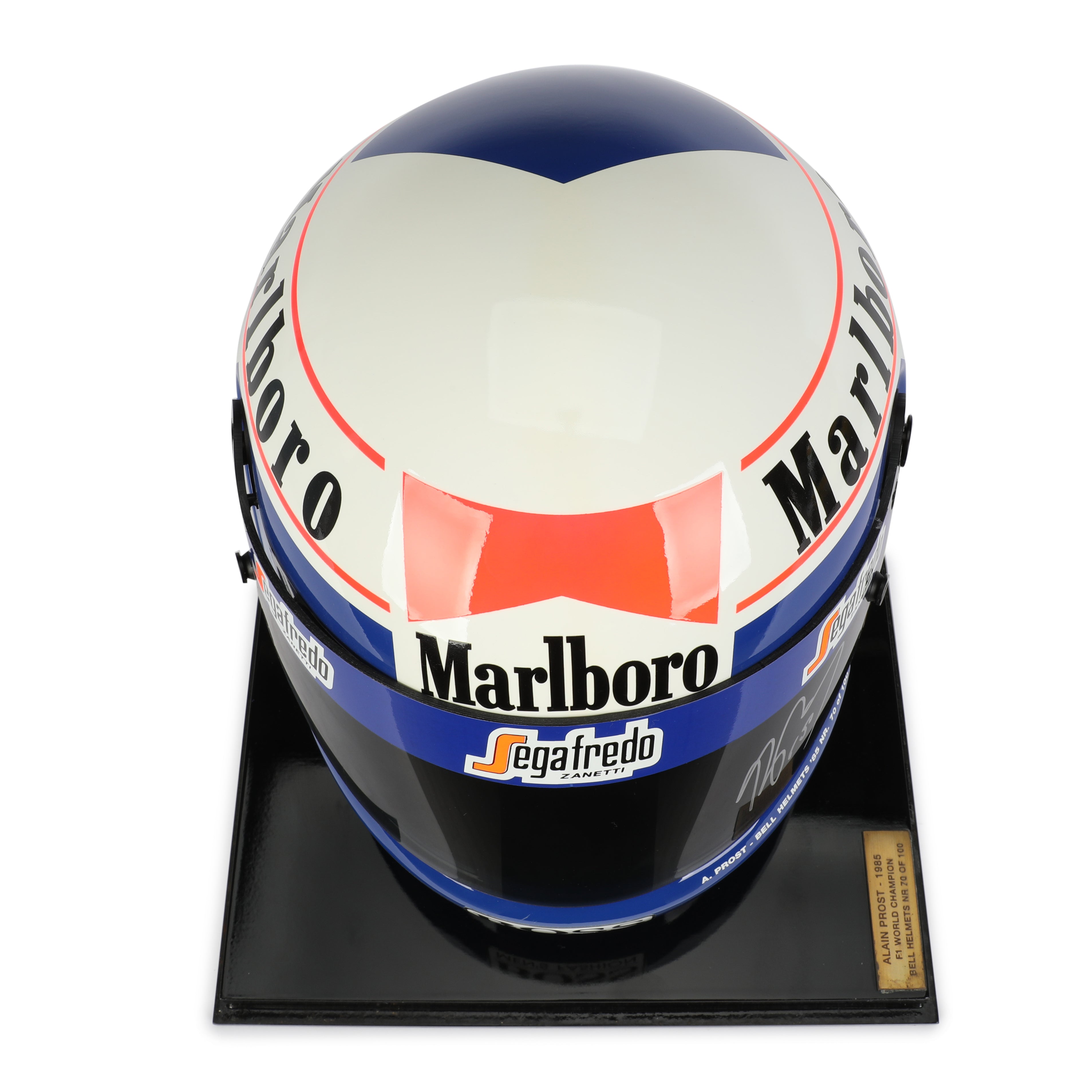 Alain Prost 1985 Official Bell 1:1 Signed Helmet Edition Number 58/100