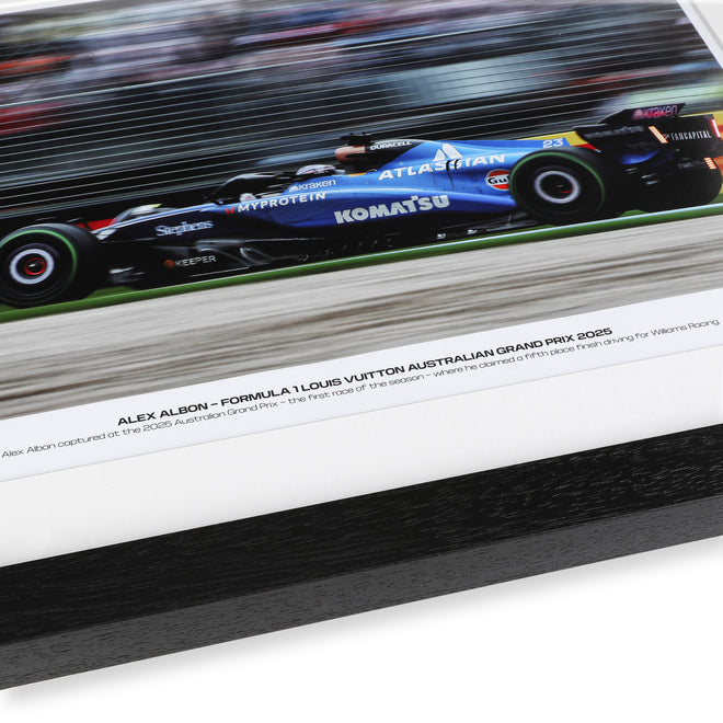 Alex Albon 2025 Atlassian Williams Racing Signed Photo - Australian GP