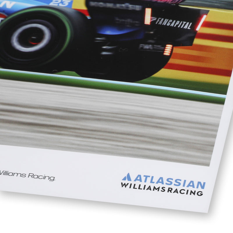Alex Albon 2025 Atlassian Williams Racing Signed Print - Australian GP