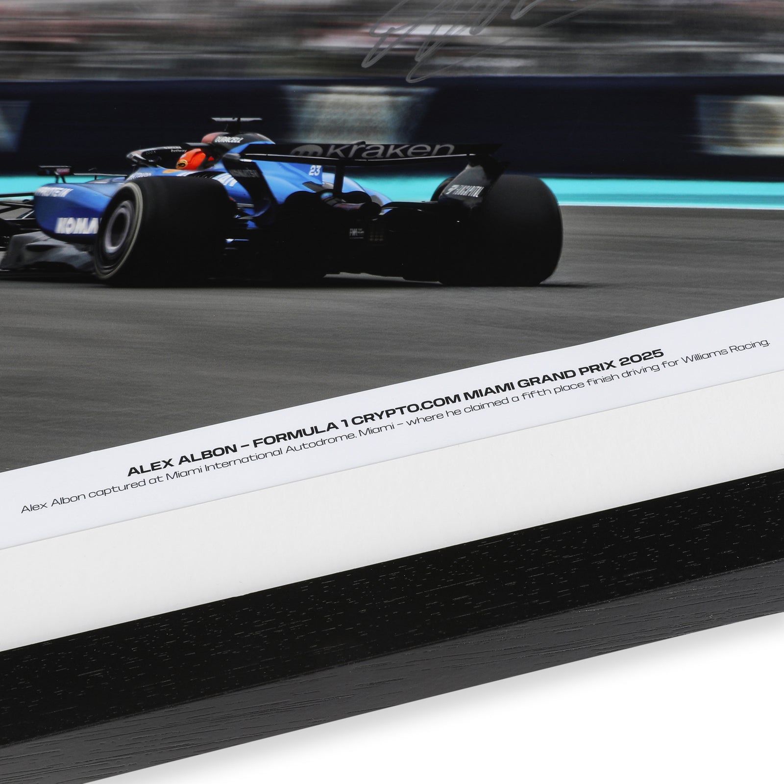 Alex Albon 2025 Atlassian Williams Racing Signed Photo - Emilia-Romagna GP