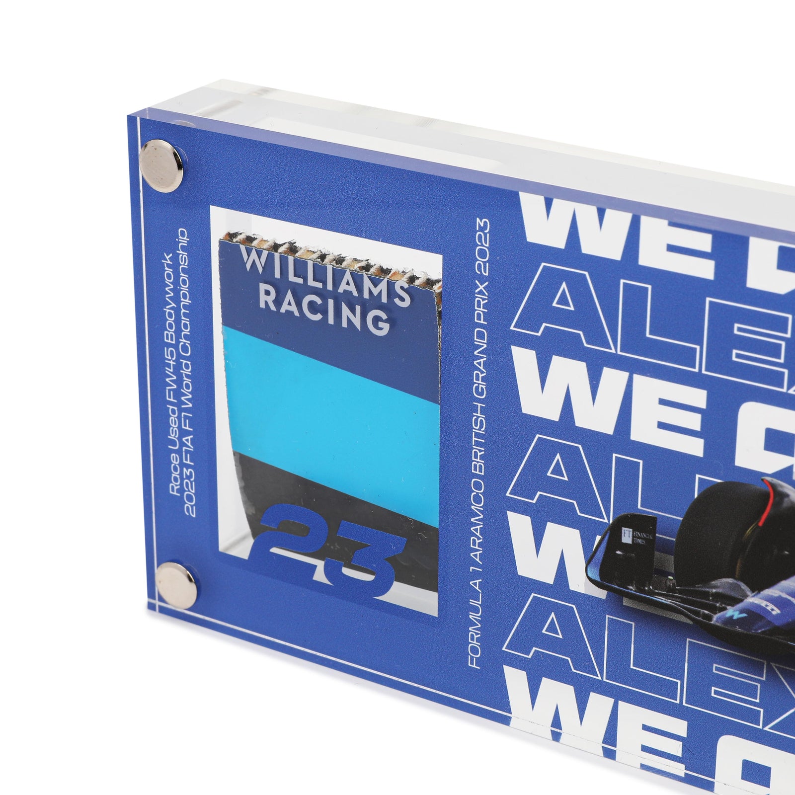 Alex Albon 2024 Williams Racing Bodywork in Acrylic