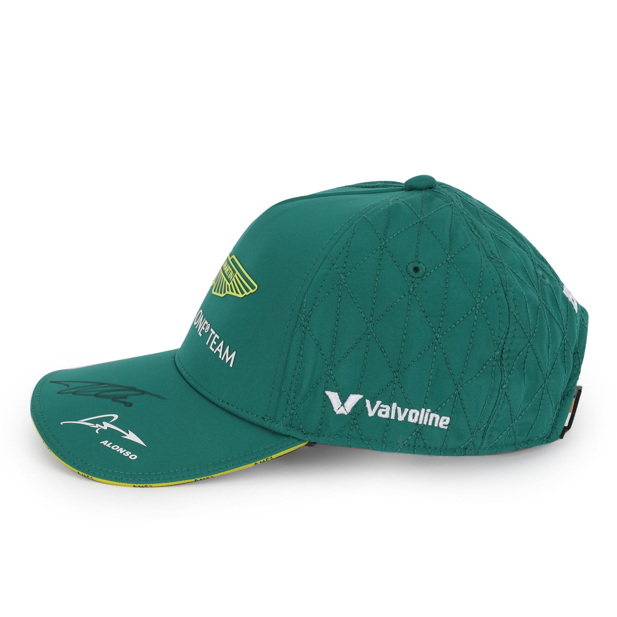 Fernando Alonso Signed 2024 Aston Martin Aramco Formula One Team Cap - British Racing Green