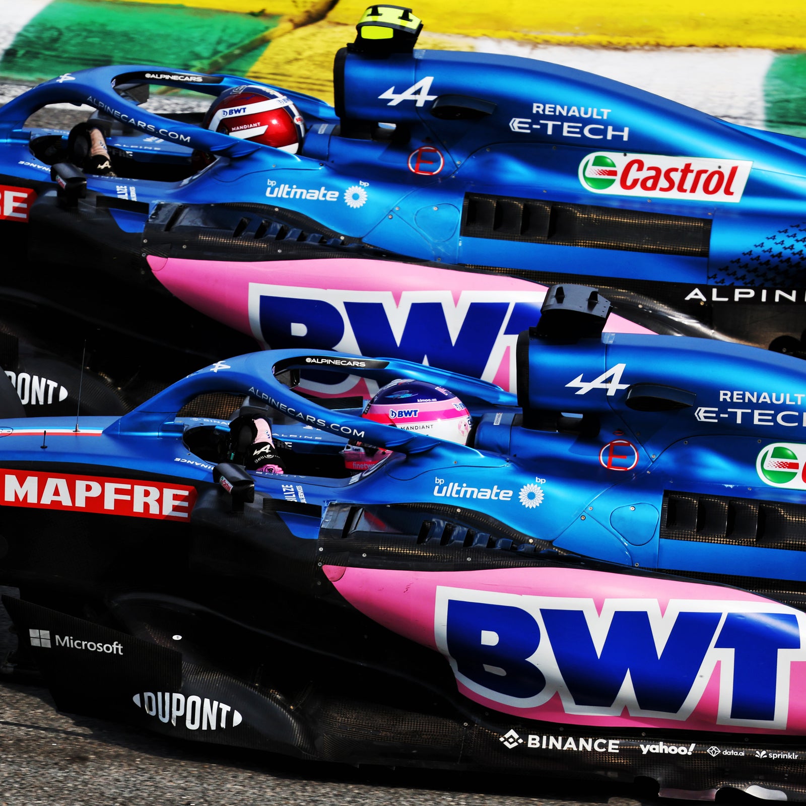 Auction LOT 098 - BWT Alpine F1 Team 2022 Rear Louvre Panel