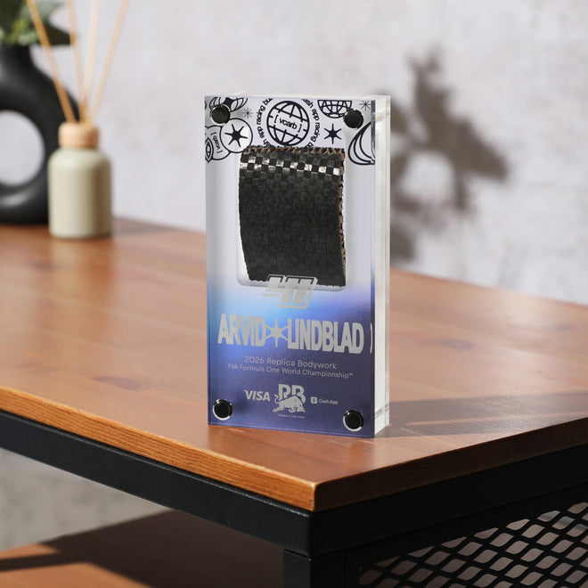 Racing Bulls F1 Team acrylic encased bodywork Lindblad 2026 replica collector display