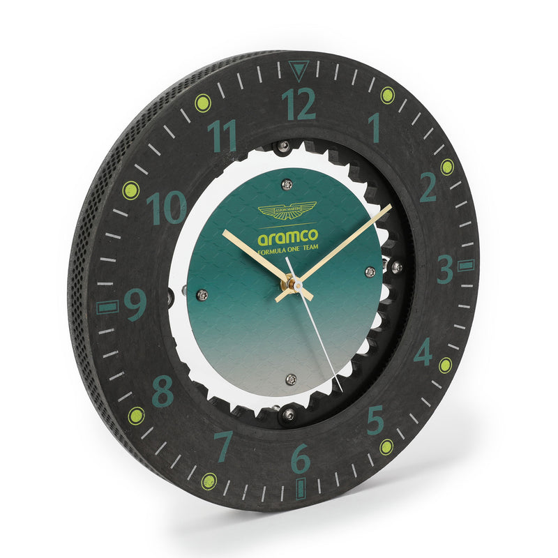 Aston Martin Aramco F1 Team brake disc clock premium motorsport memorabilia timepiece