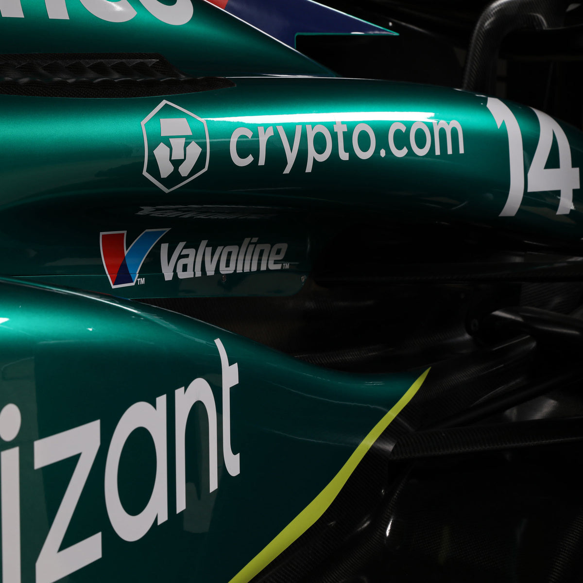 2023 Aston Martin Aramco F1® Team AMR23 full-size Formula 1 show car, premium collector display piece inspired by the Aston Martin challenger