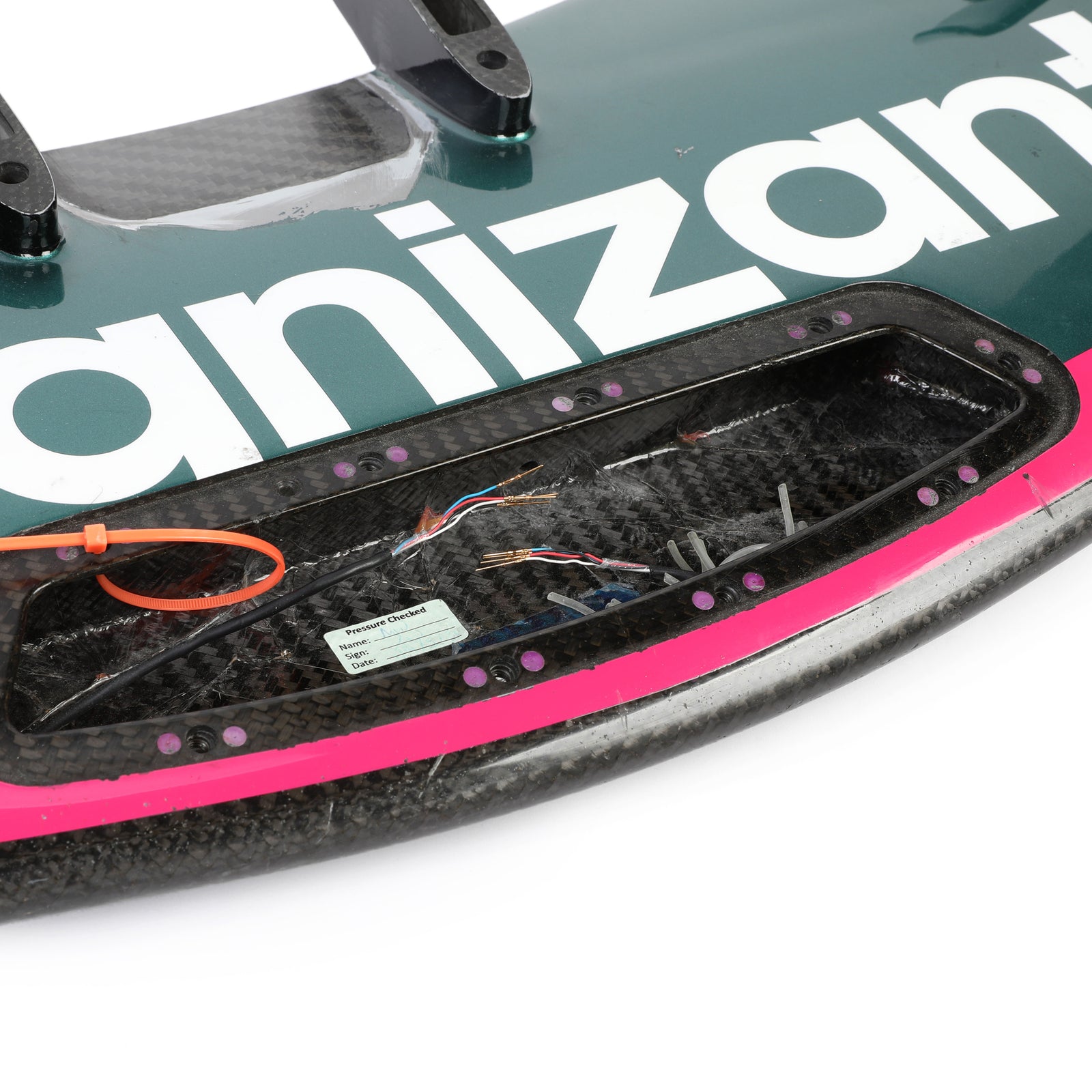 Season Launch LOT 415 - Aston Martin F1 Team 2021 Used Front Wing Assembly