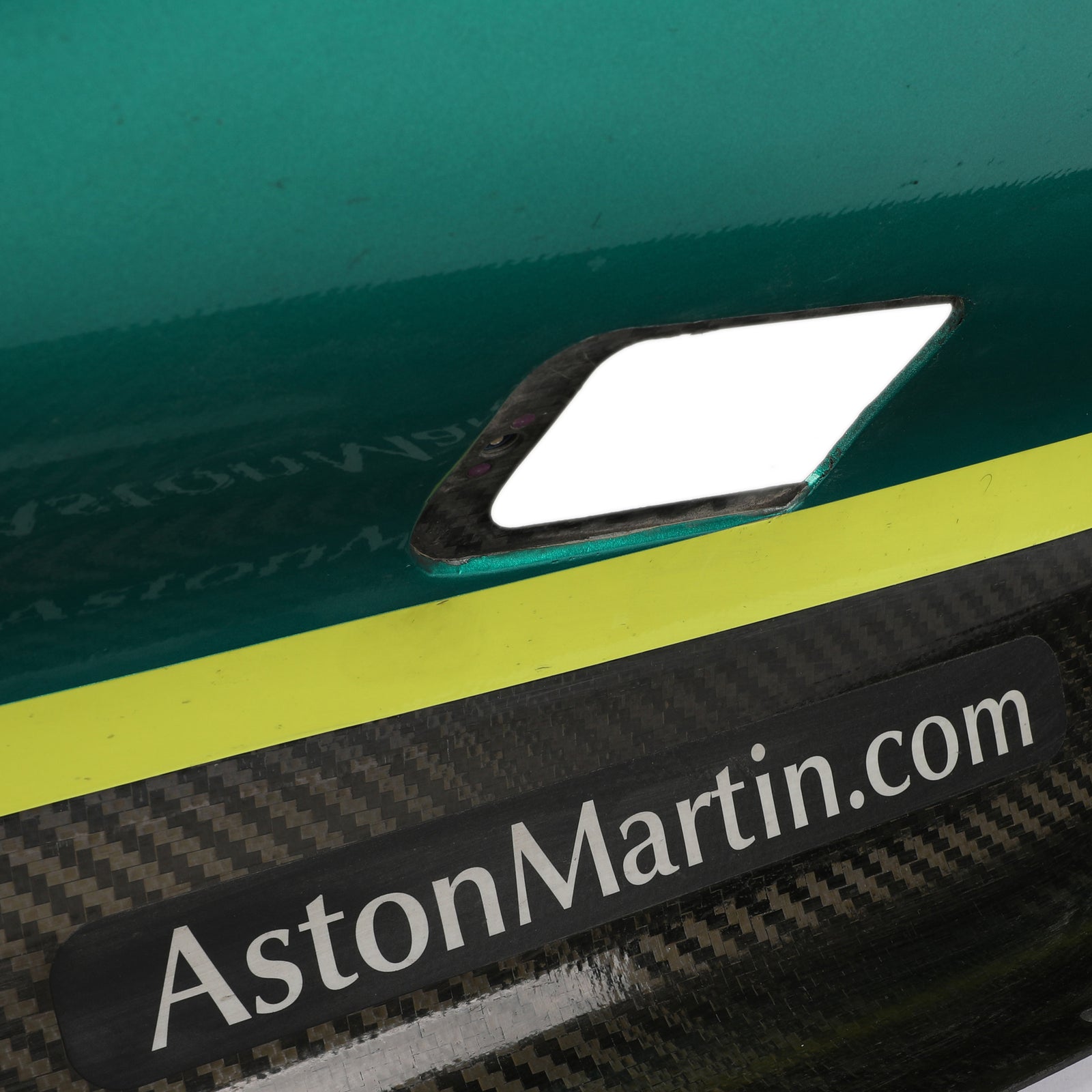 September LOT 004 - Aston Martin 2022 Grand Prix Used RH Lower Sidepod Panel