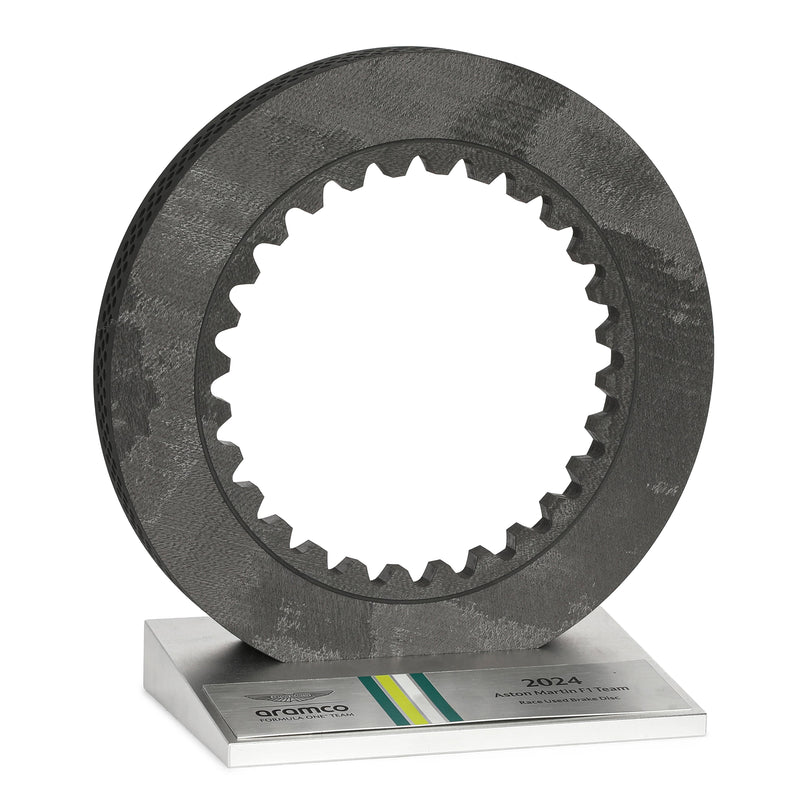 Aston Martin Aramco F1® Team Brake Disc on Display