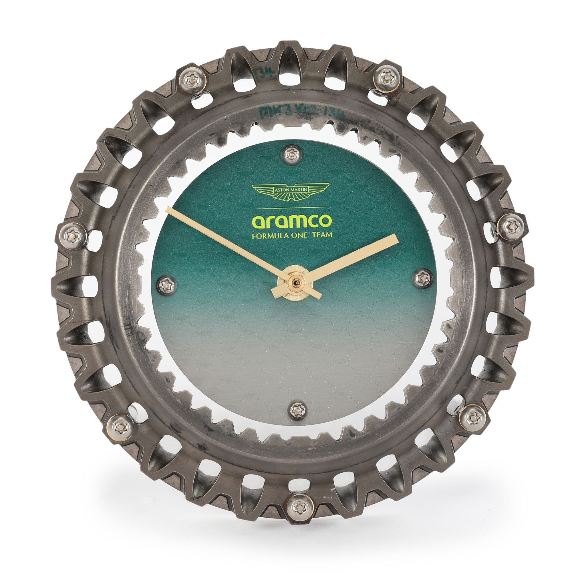 Aston Martin Aramco F1 Team Brake Disc Bell Clock