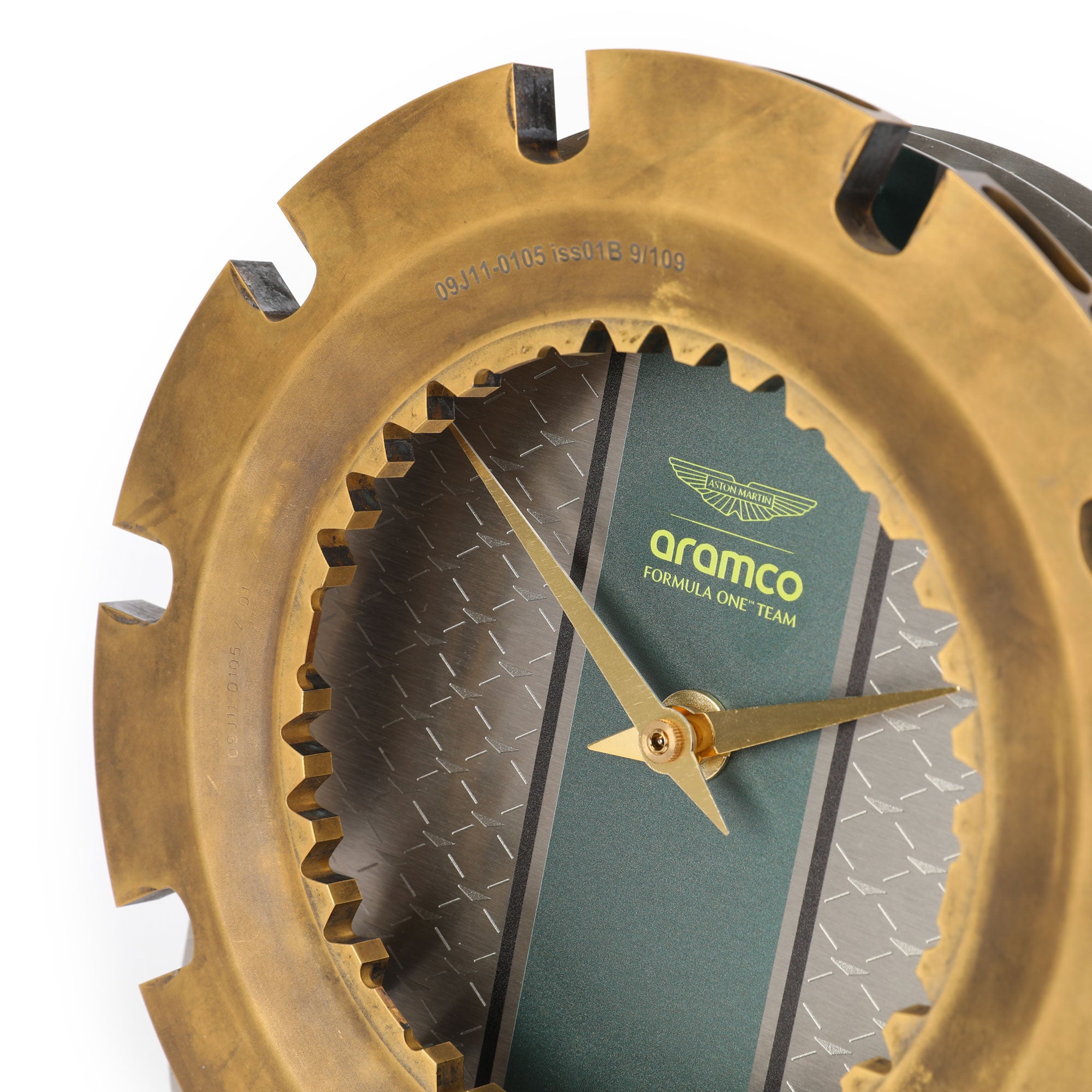 Aston Martin Aramco F1 Team Brake Disc Bell Clock