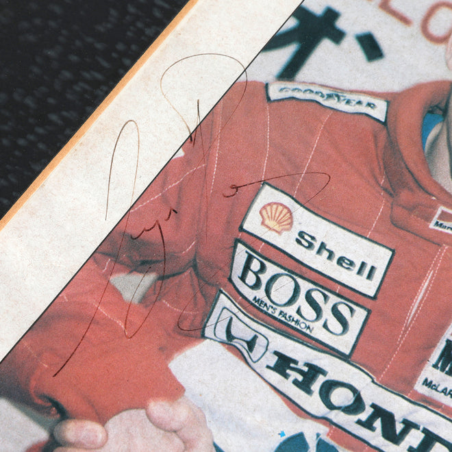 Miami Auction LOT 039 - Autosport Magazine November 1988-Senna Signed Framed