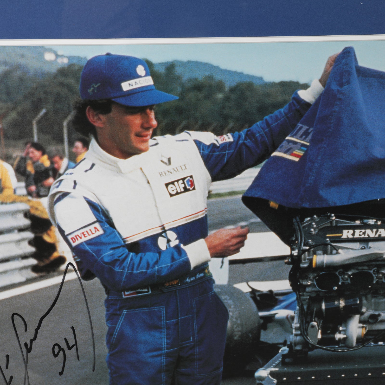 Season Launch LOT 414 - Ayrton Senna 1994 Williams Poster - Signed