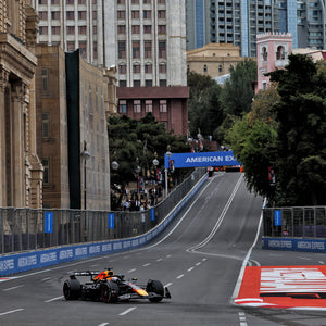 Formula 1 Azerbaijan Grand Prix 2027 personalised chequered flag featuring your chosen name