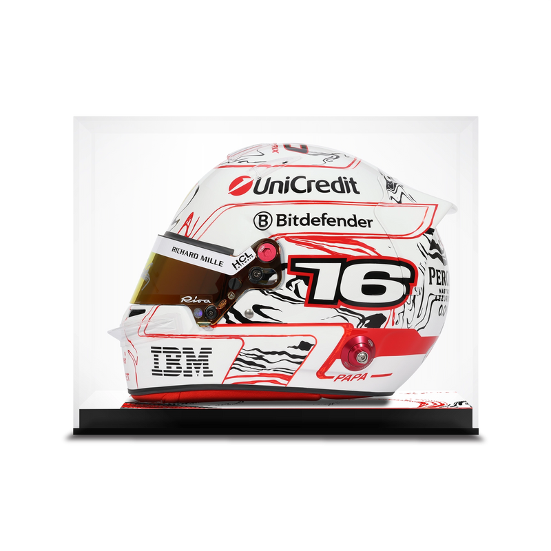 Charles Leclerc Signed 2025 Season Ferrari Replica Helmet - Japanese GP