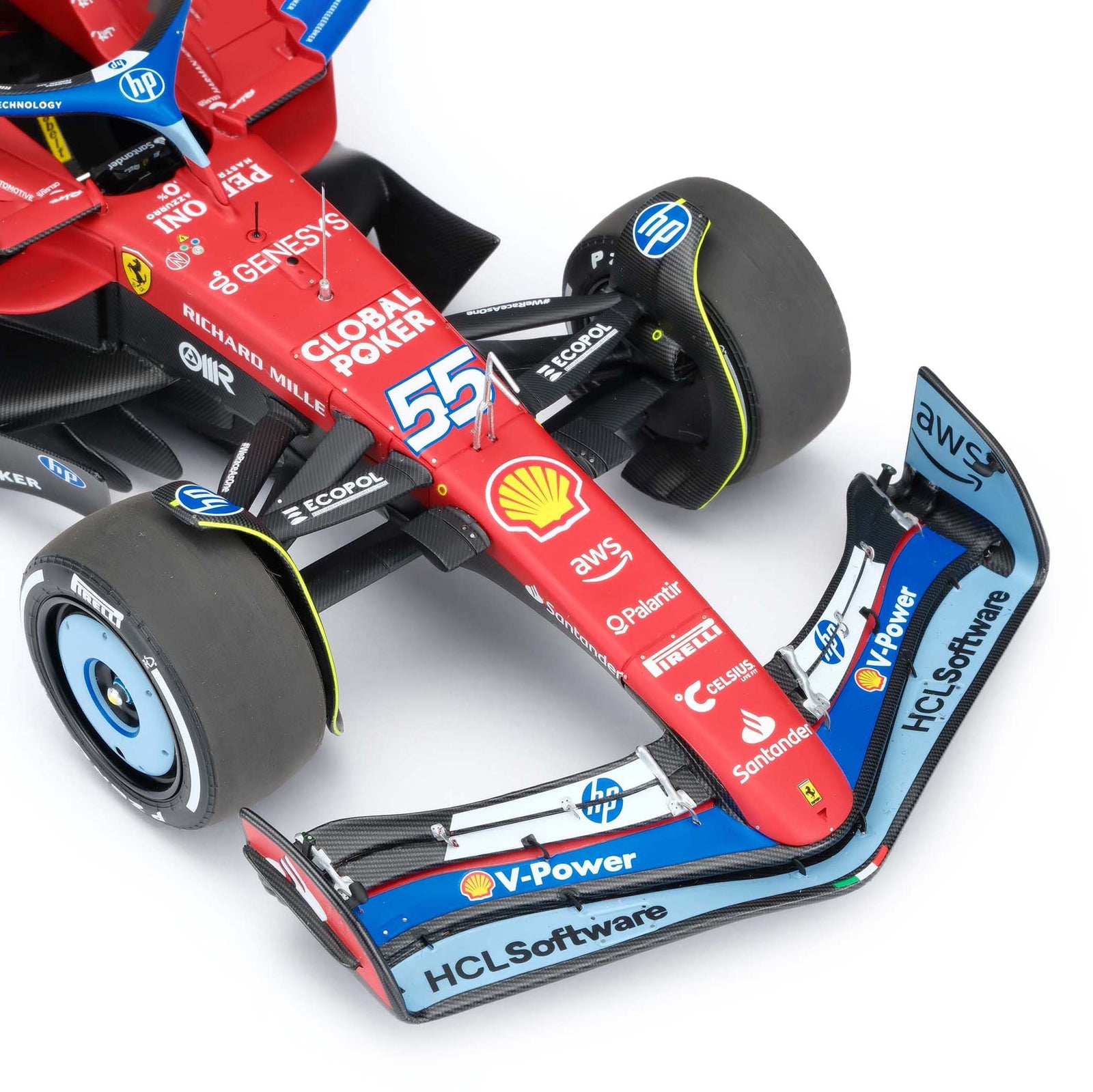 Carlos Sainz 2024 Ferrari SF-24 1:18 Scale Model Miami GP Edition
