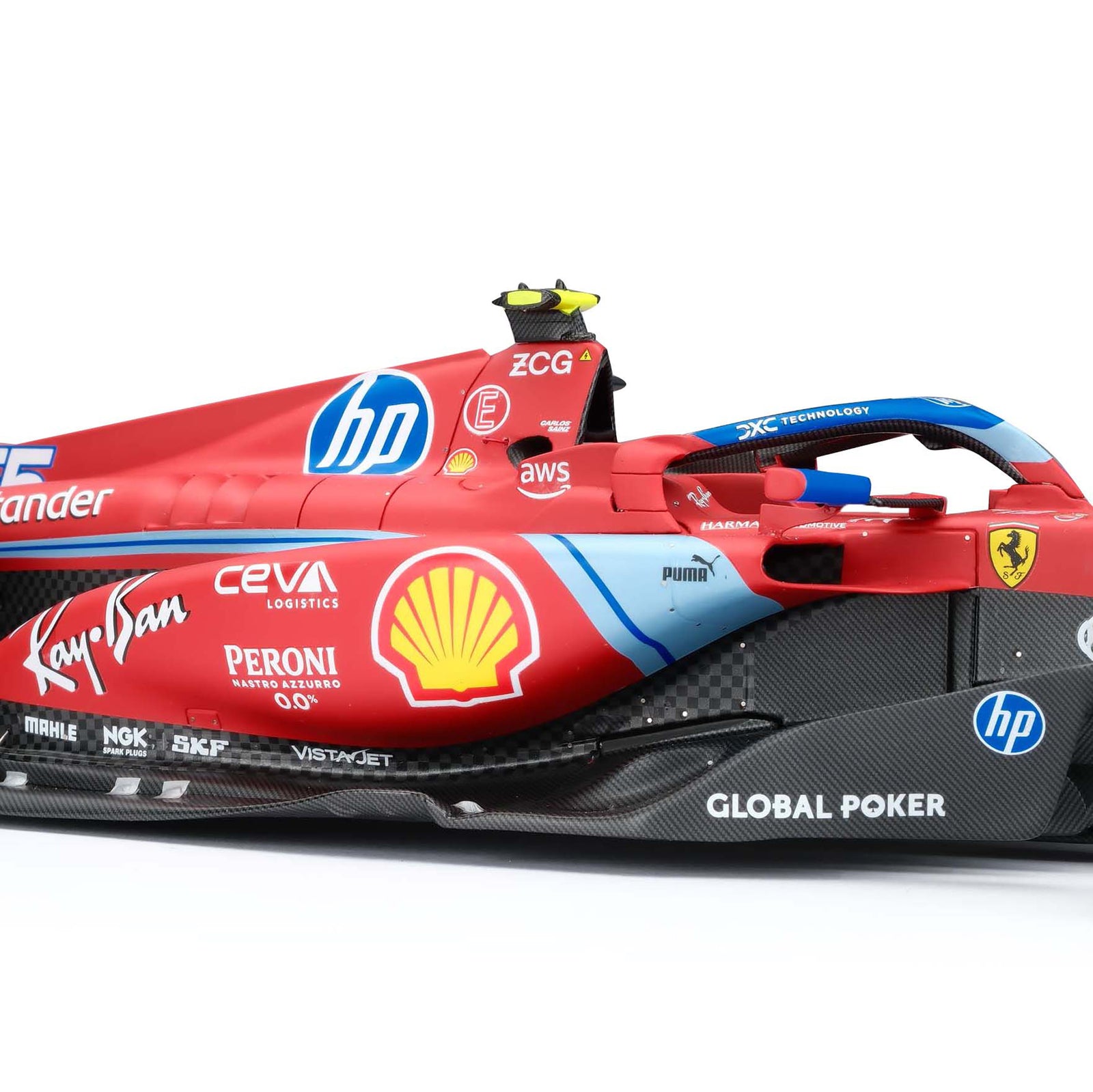 Carlos Sainz 2024 Ferrari SF-24 1:18 Scale Model Miami GP Edition
