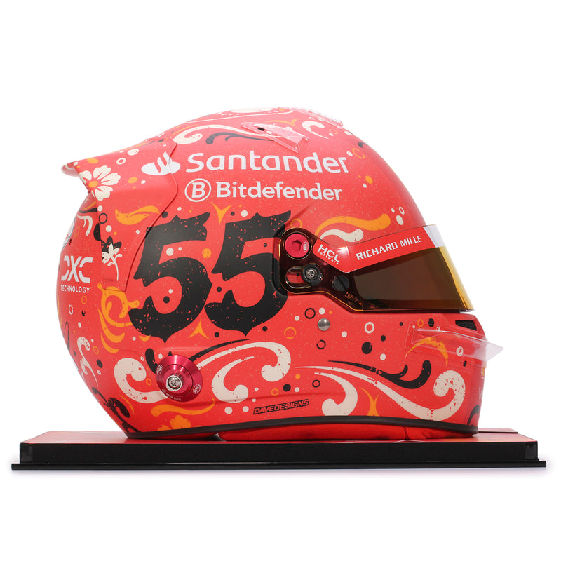 Carlos Sainz 2024 Scuderia Ferrari Signed Replica Helmet - Mexico City GP