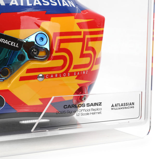 Carlos Sainz 2025 Signed 1:2 Scale Helmet