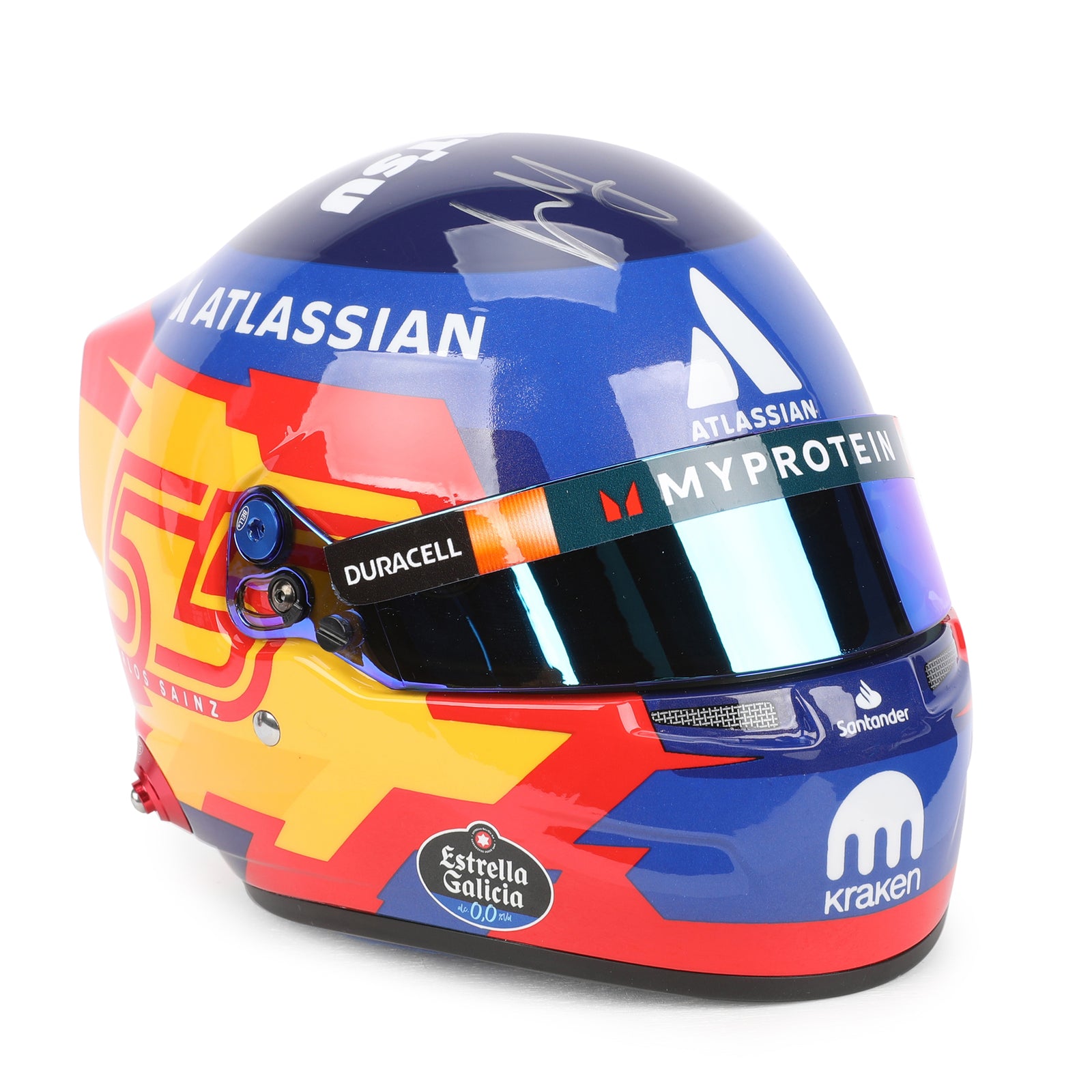 Carlos Sainz 2025 Signed 1:2 Scale Helmet