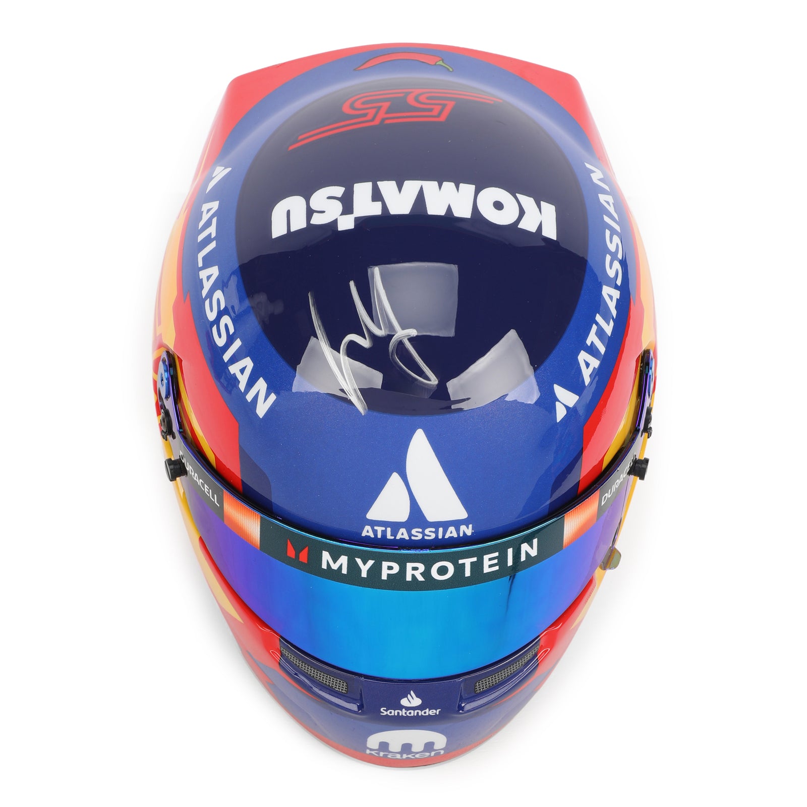 Carlos Sainz 2025 Signed 1:2 Scale Helmet