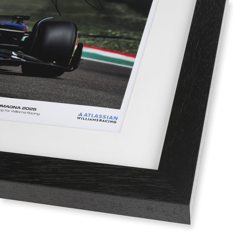 Carlos Sainz 2025 Atlassian Williams Racing Signed Photo - Emilia-Romagna GP