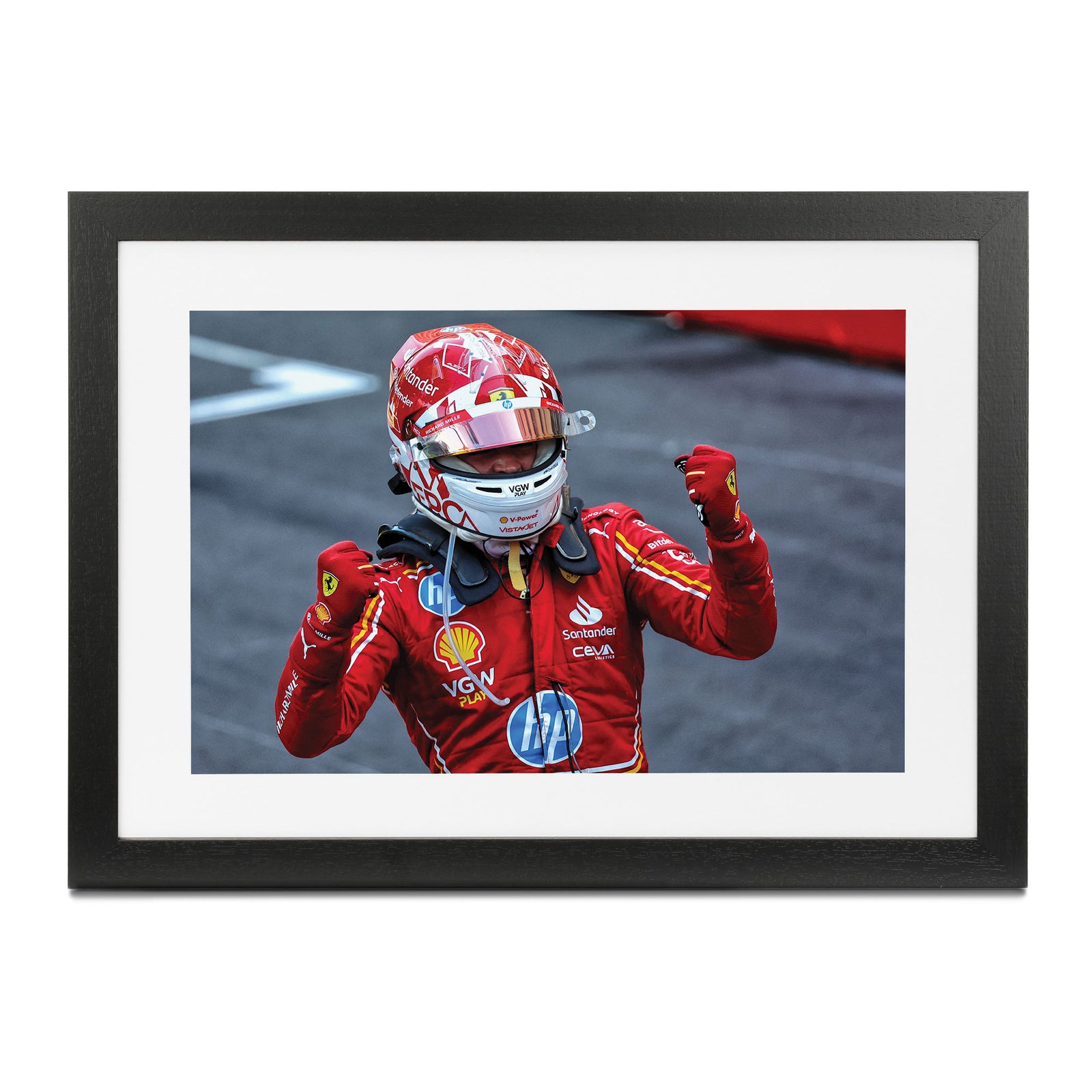 Charles Leclerc 2024 Scuderia Ferrari Frame Print - Monaco GP