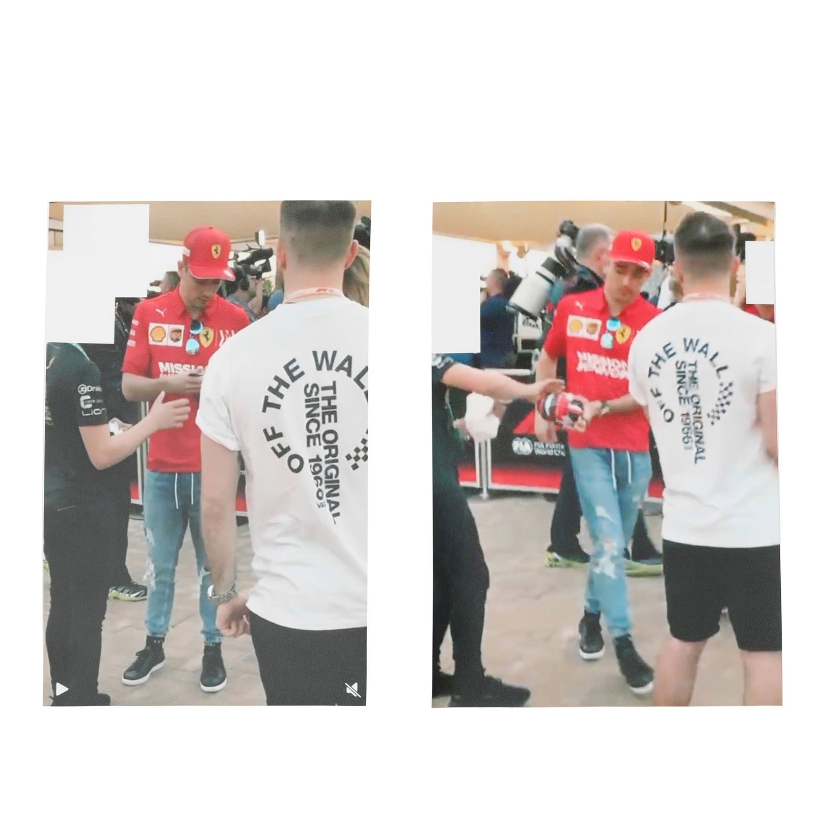 Season Launch LOT 058 - Charles Leclerc 2019 1:2 Signed Mini Helmet