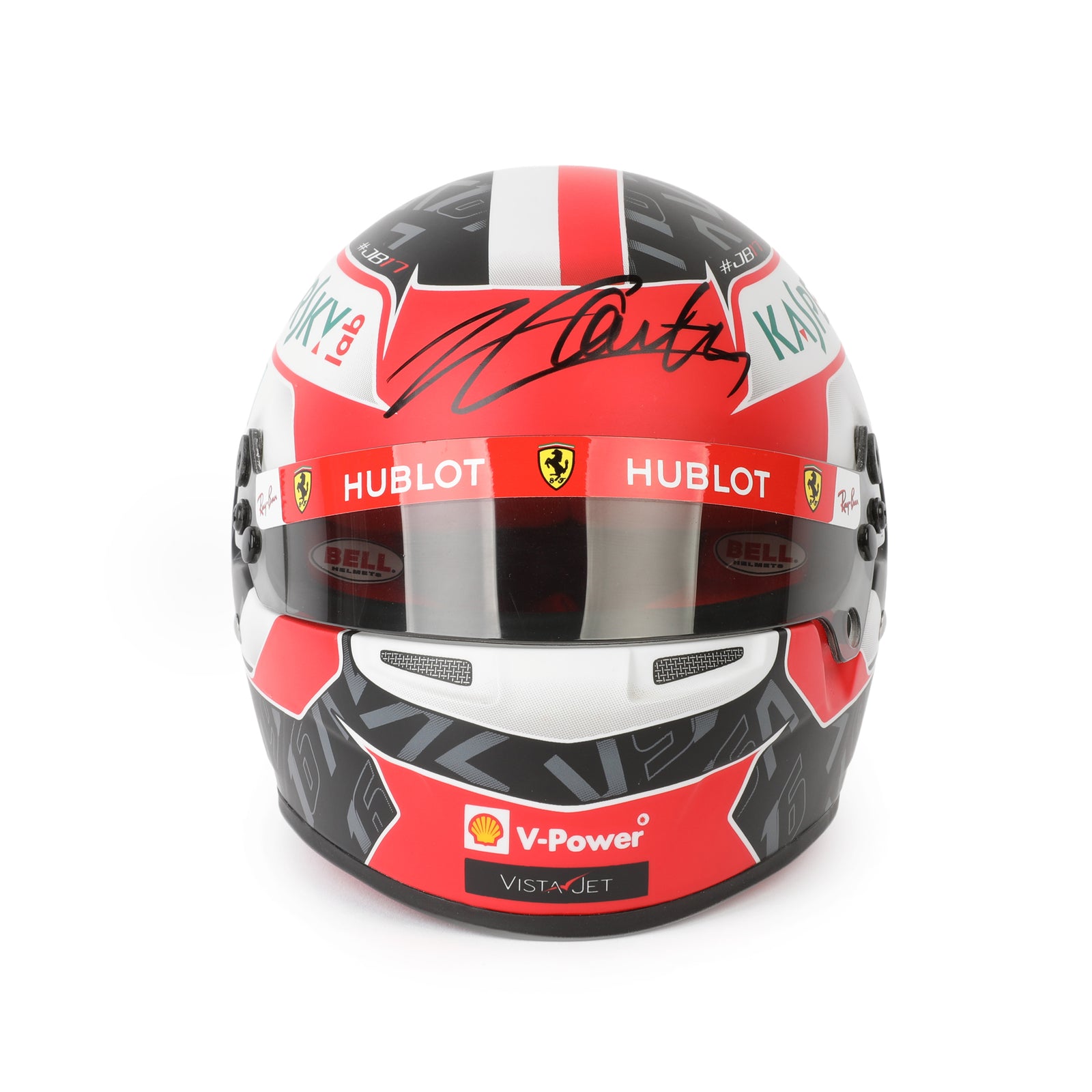 Season Launch LOT 058 - Charles Leclerc 2019 1:2 Signed Mini Helmet