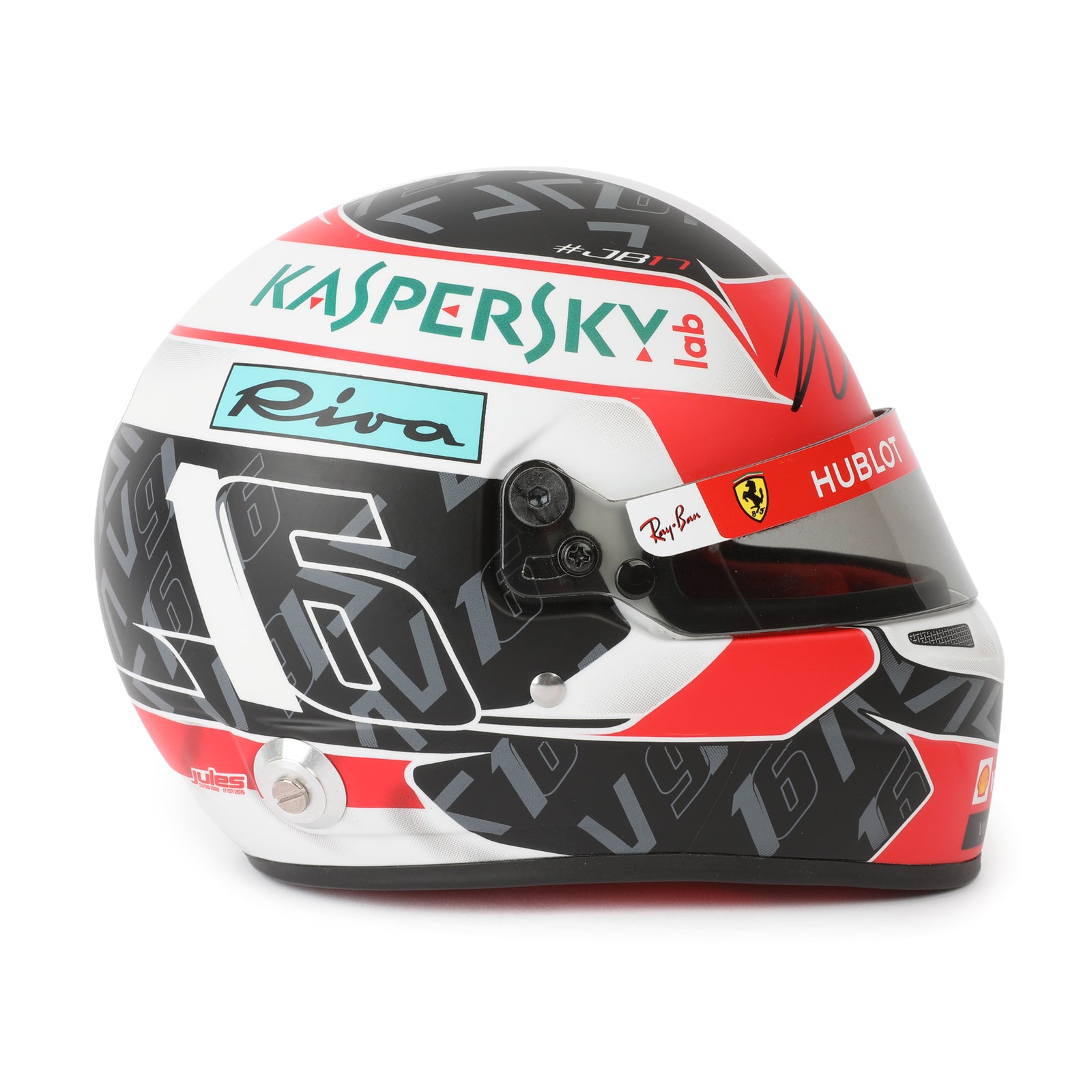 Season Launch LOT 058 - Charles Leclerc 2019 1:2 Signed Mini Helmet