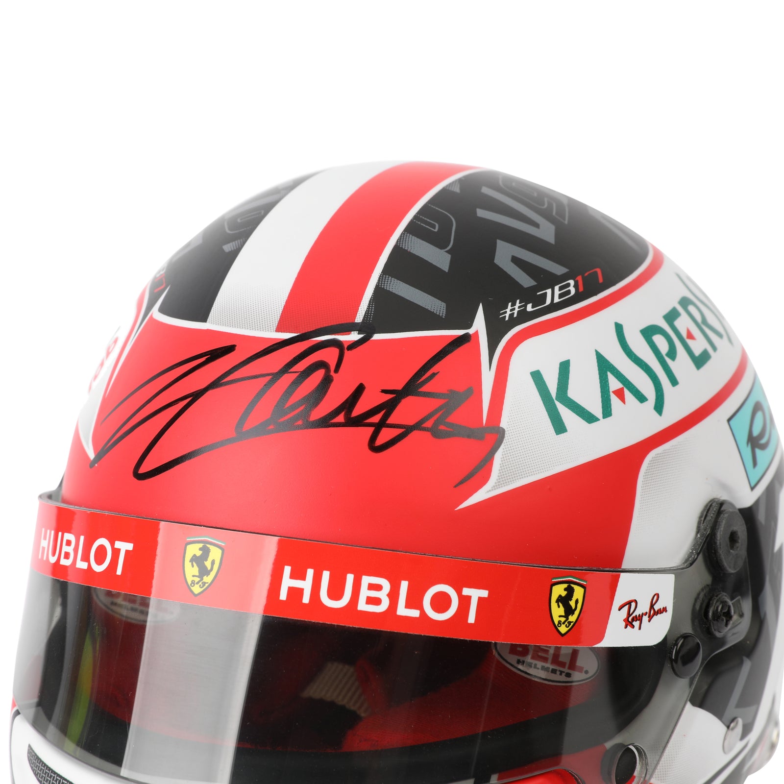 Season Launch LOT 058 - Charles Leclerc 2019 1:2 Signed Mini Helmet