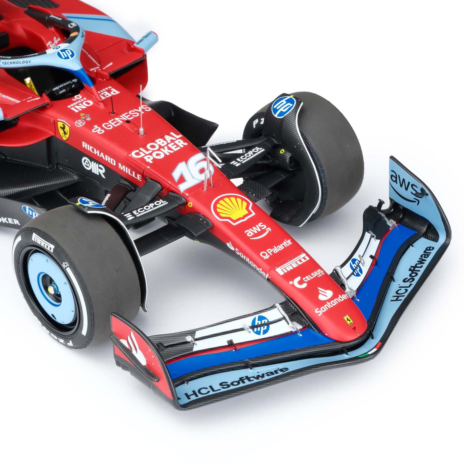 Charles Leclerc 2024 Ferrari SF-24 1:18 Scale Model Miami GP Edition