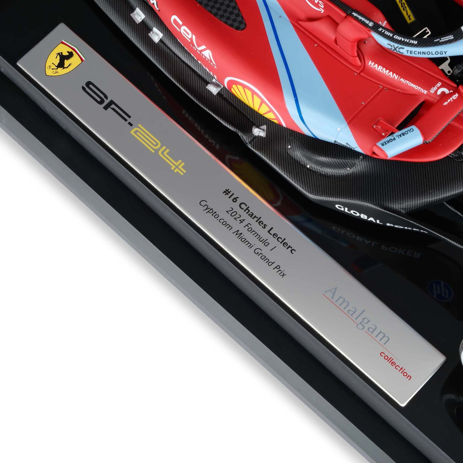 Charles Leclerc 2024 Ferrari SF-24 1:18 Scale Model Miami GP Edition