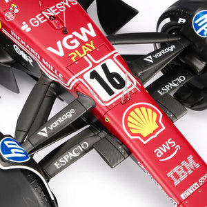 Amalgam Collection 1:8 scale Ferrari SF-25 model celebrating Charles Leclerc's 2025 Italian Grand Prix performance
