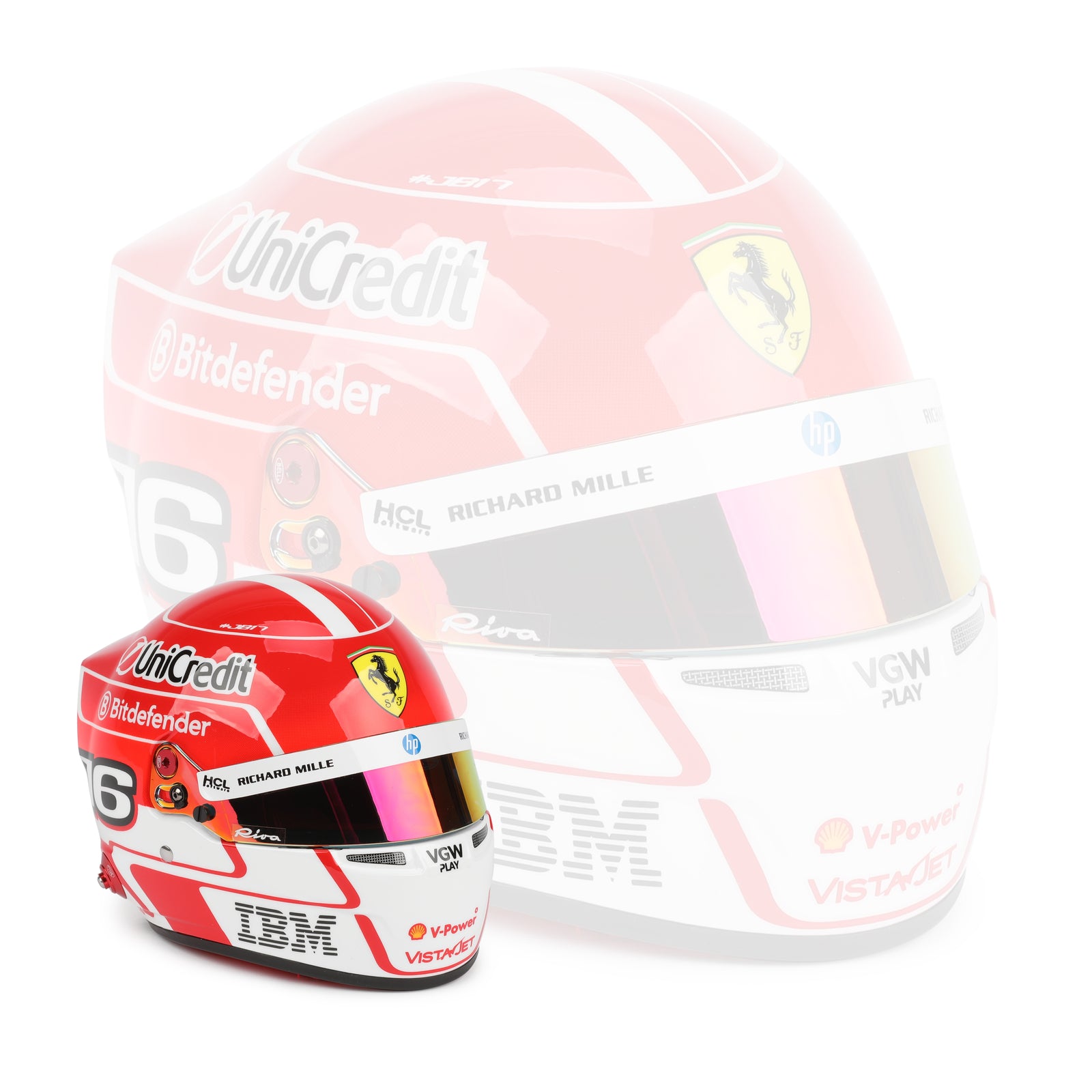 Charles Leclerc 2025 Season Ferrari 1:2 Scale Helmet