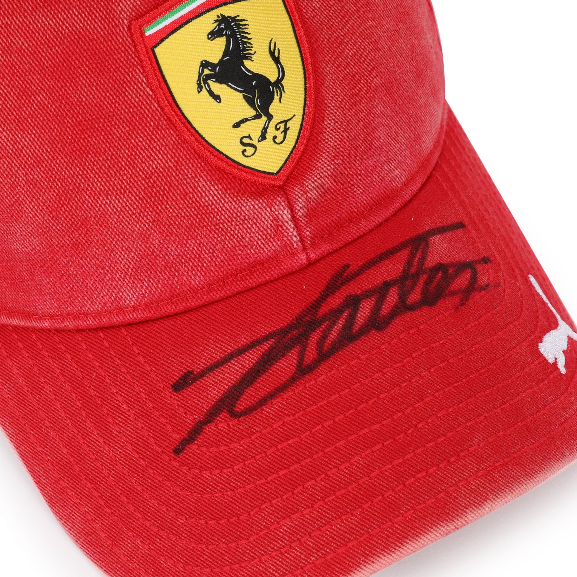 Charles Leclerc Signed Ferrari Cap Desert Sun