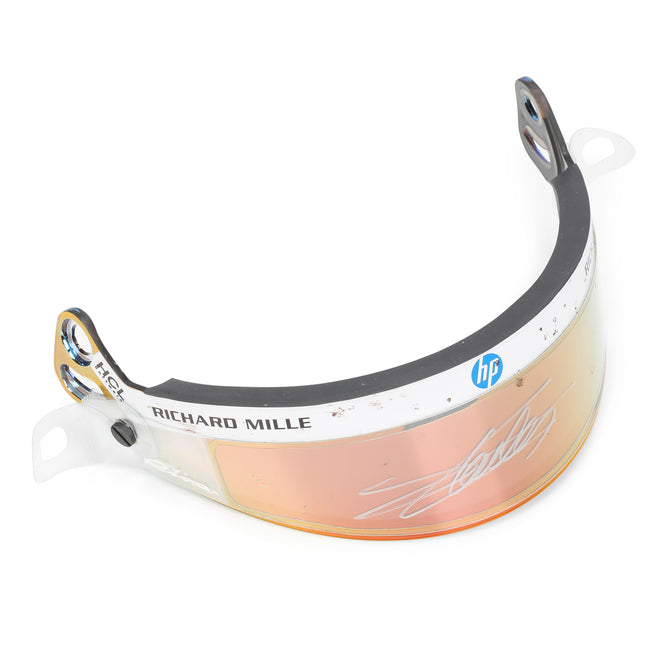 LOT 646 - Charles Leclerc 2025 Ferrari Visor – Used Signed