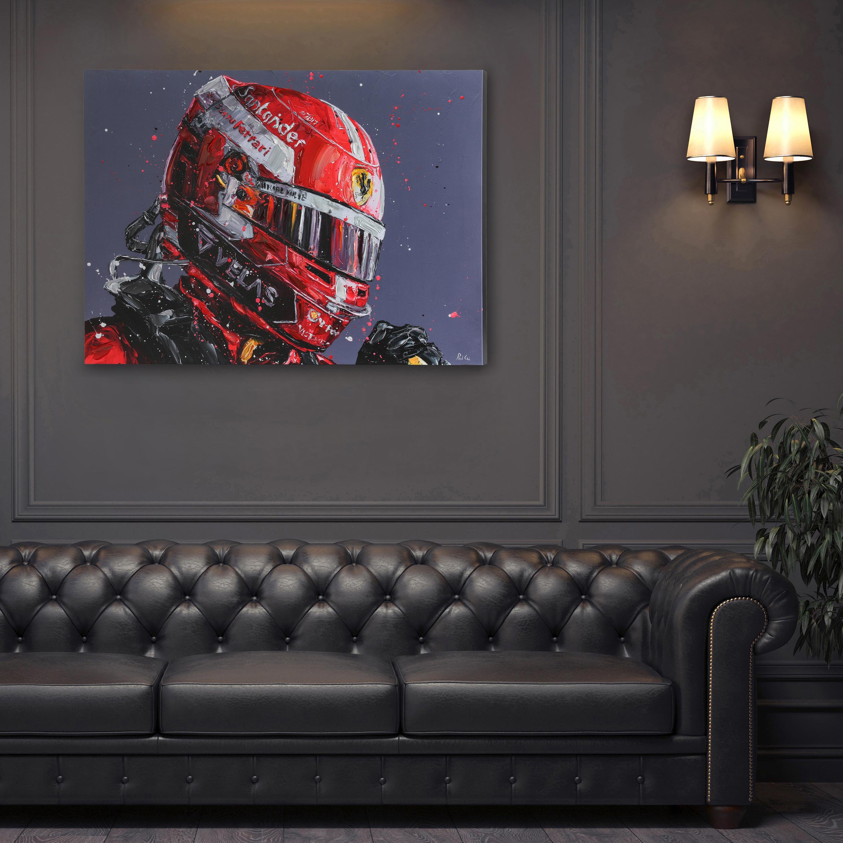 Charles Leclerc 2022 Hand Embellished Canvas - Paul Oz