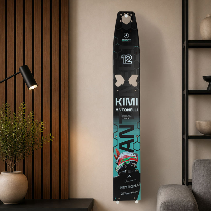 Limited Edition Kimi Antonelli 2025 Mercedes-AMG Petronas Front Skid Plank Wall Art