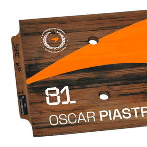 Oscar Piastri 2025 McLaren F1 Team Chinese Grand Prix sprint race-used rear skid plank wall art premium Formula 1 collector display