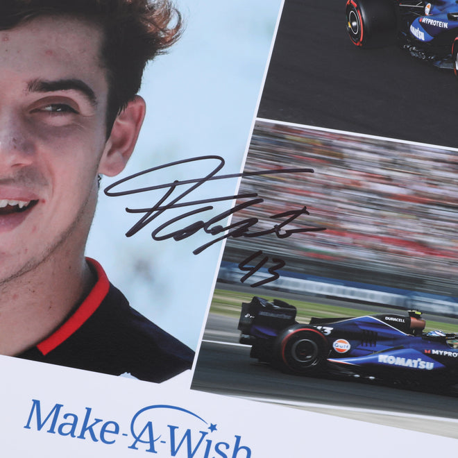 LOT 555 - Franco Colapinto 2024 Williams Racing Signed Poster - Make-A-Wish