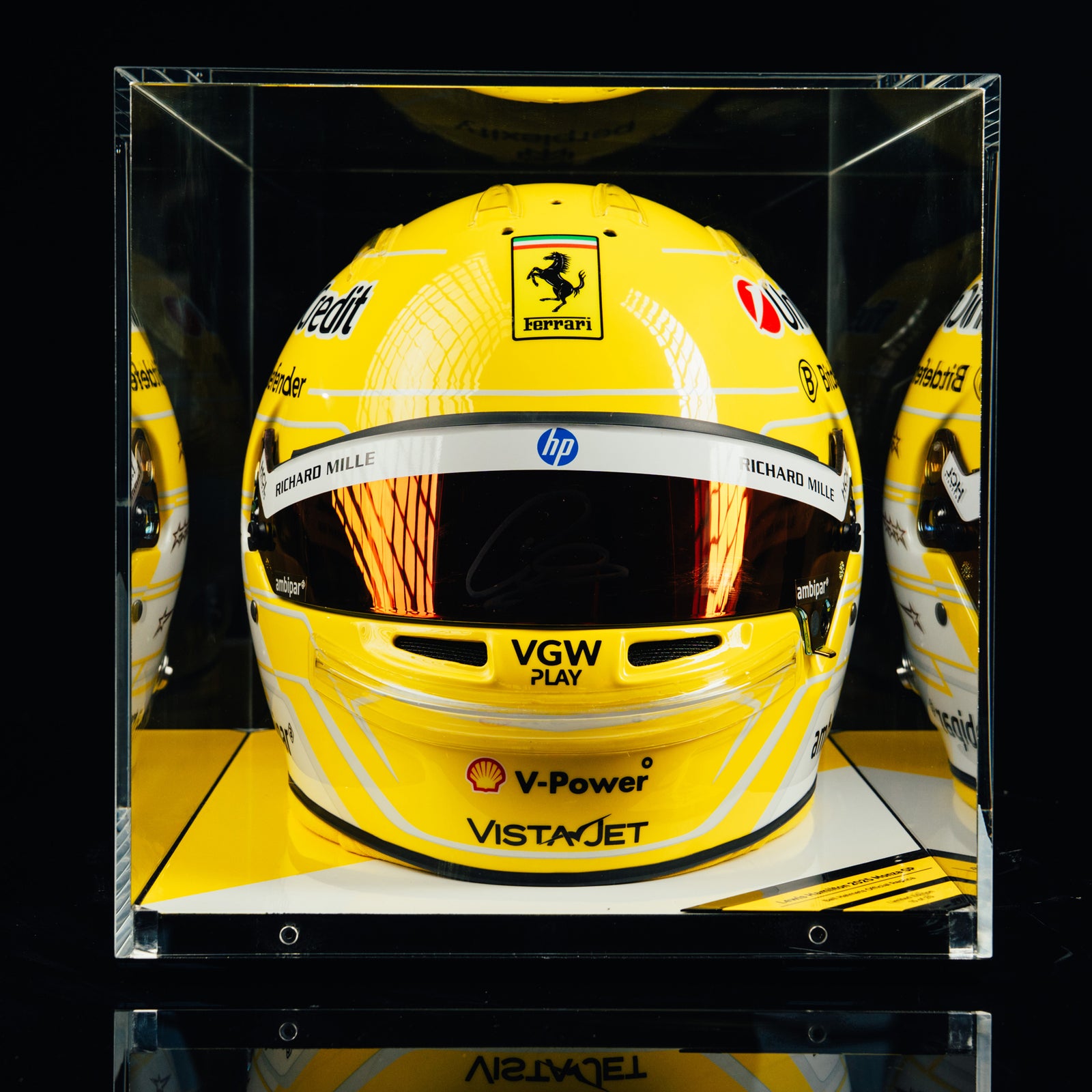 Lewis Hamilton 2025 Ferrari 1:1 Bell Replica Signed Helmet – Italy GP