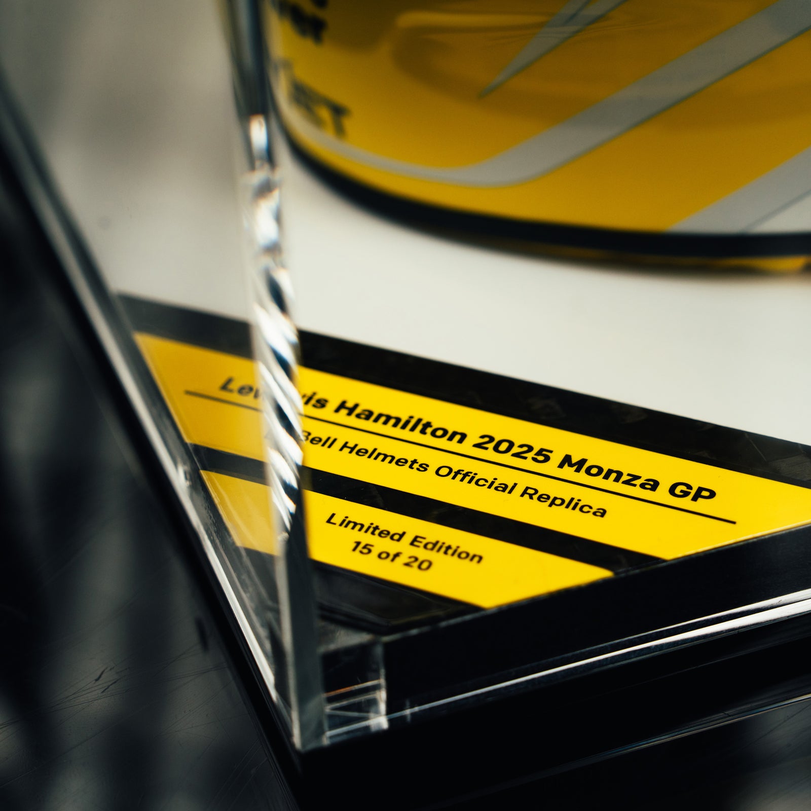 Lewis Hamilton 2025 Ferrari 1:1 Bell Replica Signed Helmet – Italy GP