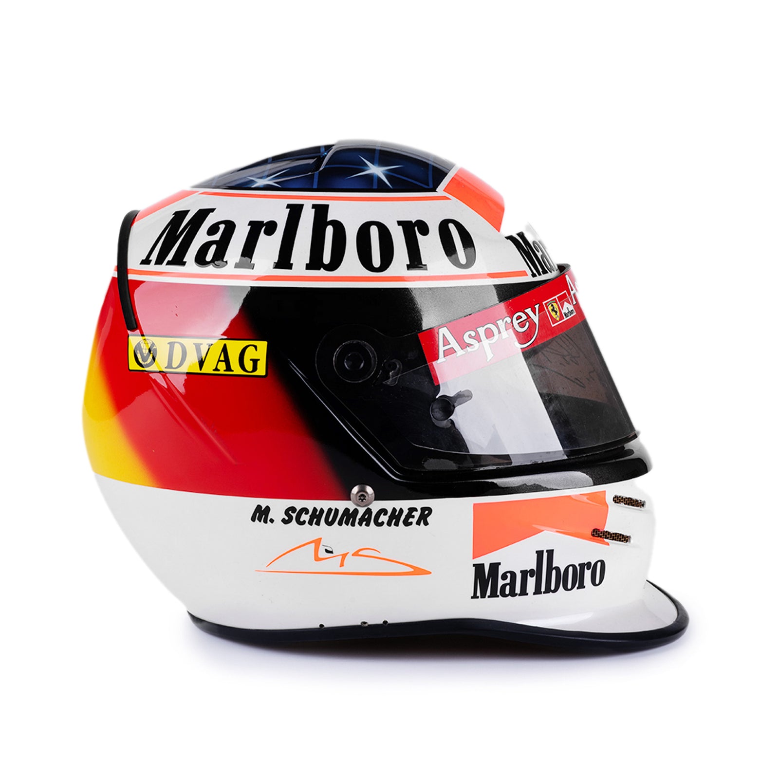 LOT 507 - Michael Schumacher 1998 Barcelona Grand Prix Used Ferrari Helmet