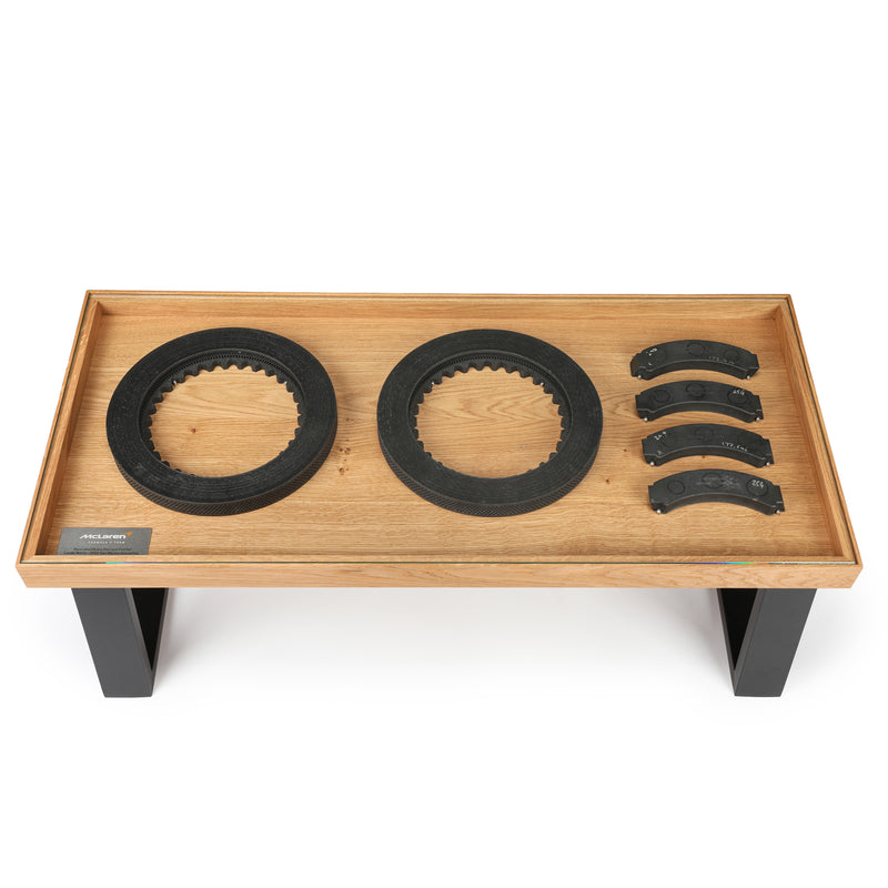 Lando Norris 2022 Race Used McLaren F1 Team Brake Disc & Pad Coffee Table - San Marino GP