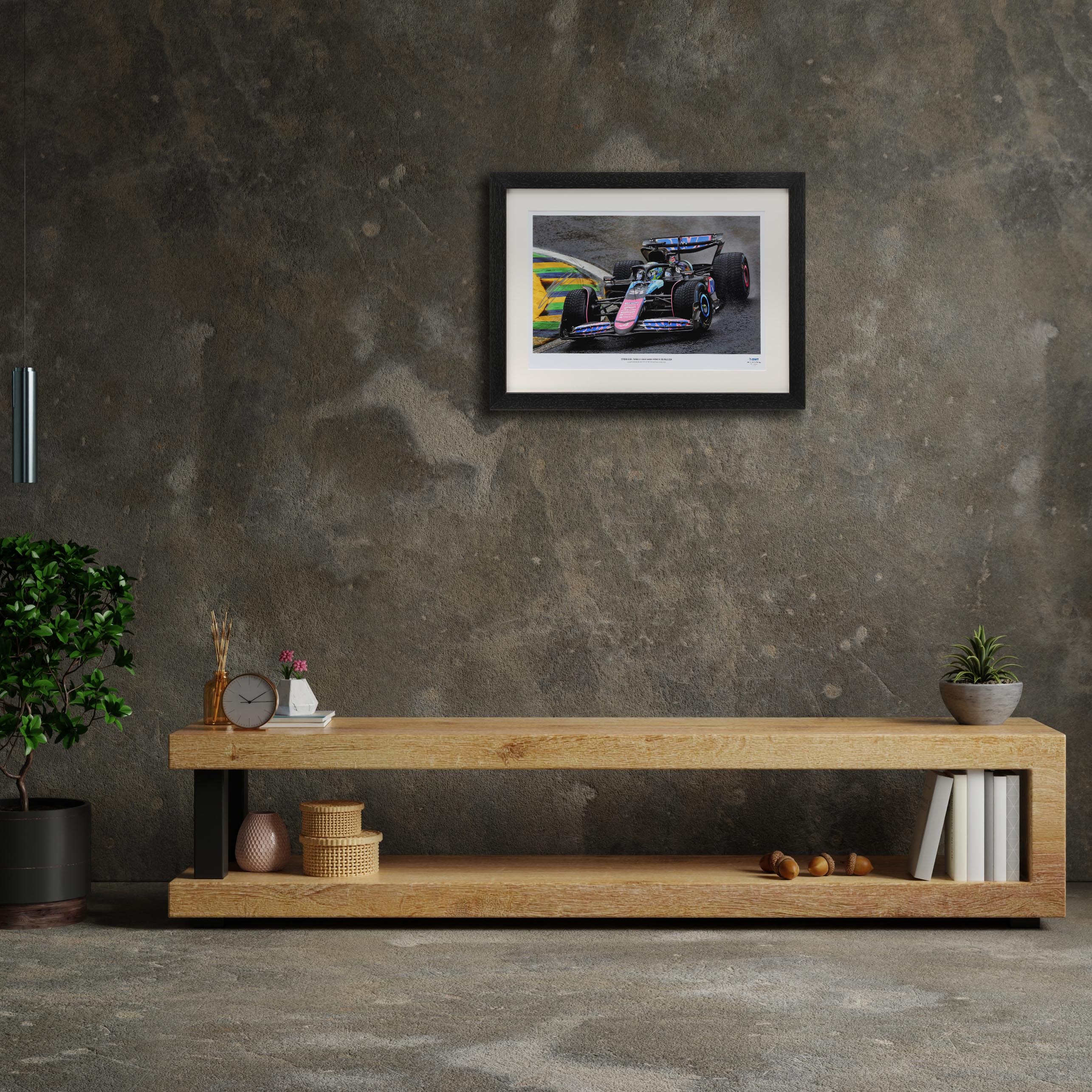 Esteban Ocon 2024 Signed Alpine Print - Brazilian GP
