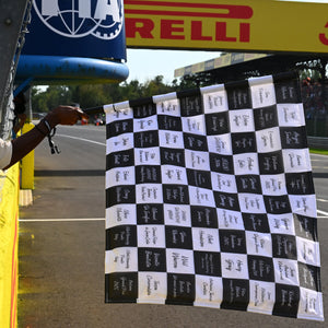 Italian Grand Prix 2027 personalised F1® chequered flag with your name official Formula 1 memorabilia