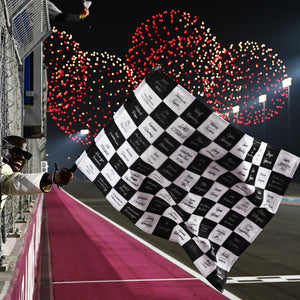 Qatar Grand Prix 2027 personalised F1® chequered flag with your name official Formula 1 memorabilia