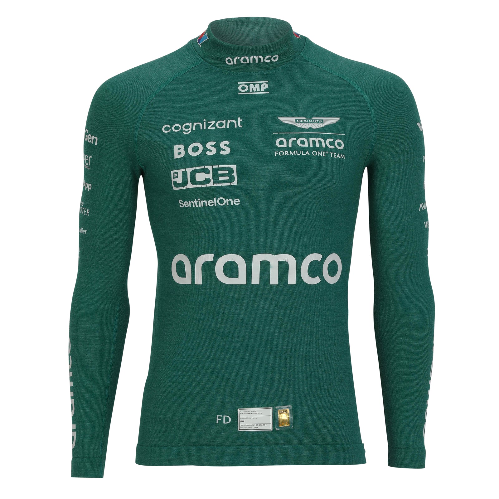 Felipe Drugovich 2024 Aston Martin Aramco Formula One Team Grand Prix Used Nomex
