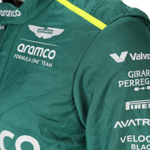 Authentic Felipe Drugovich Aston Martin Aramco Formula One Team 2024 suit motorsport memorabilia display